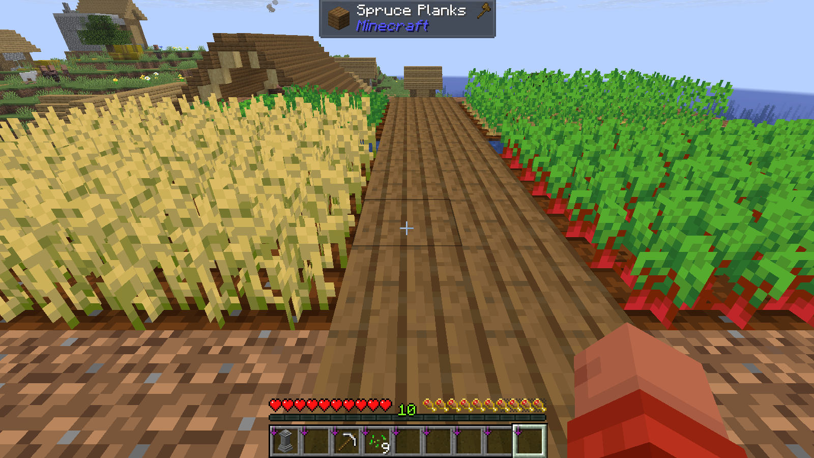 Arrival beside Market Garden after selecting it from the workshop travel menu.