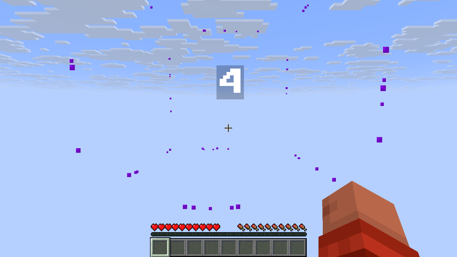 A successful tutorial placement starts the countdown, shown here at four.