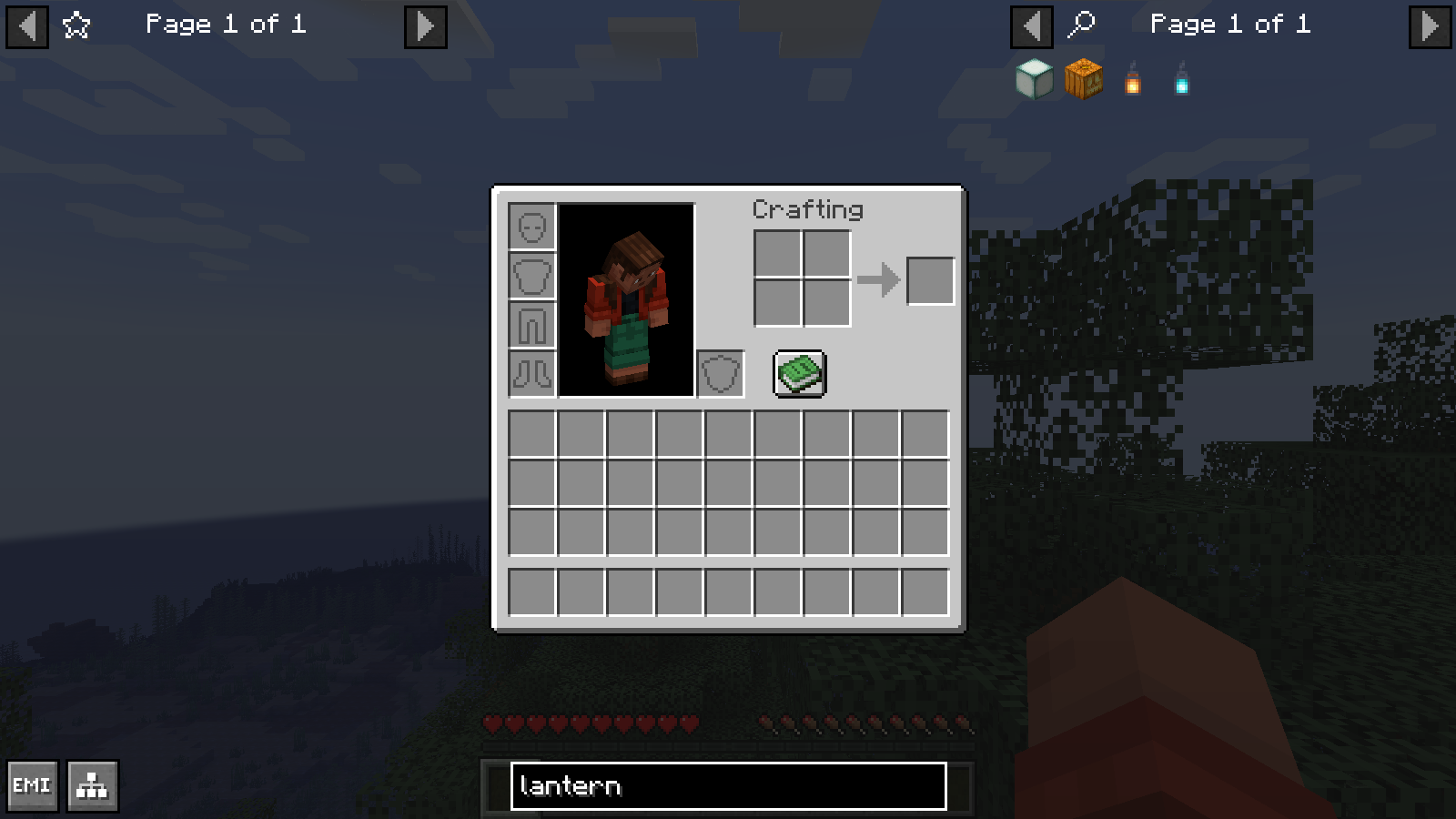 Type lantern into EMI search to narrow the item list. The query also finds related lantern items.