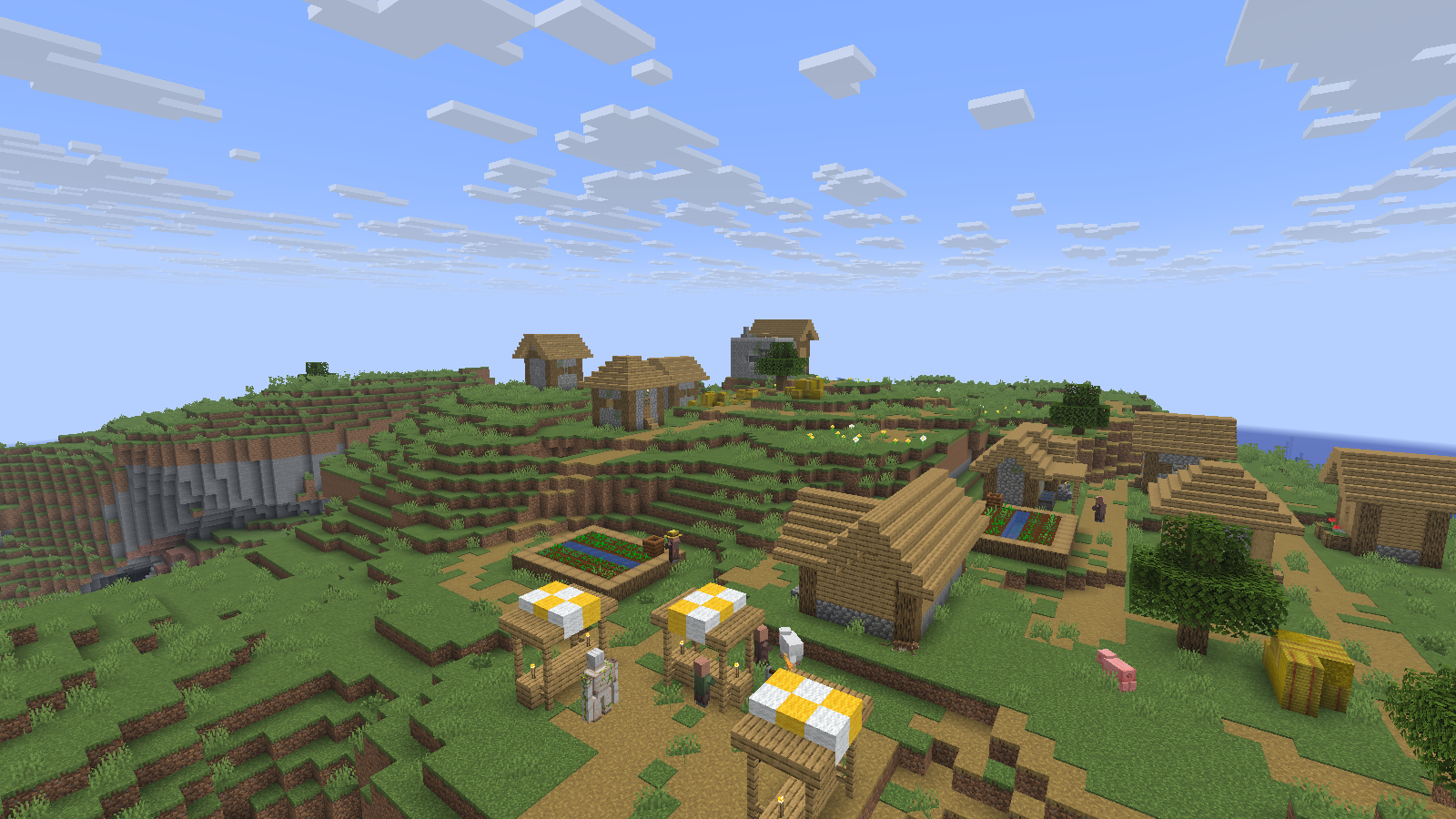 The same fresh world includes a naturally generated hillside village. Photographed in Spectator.