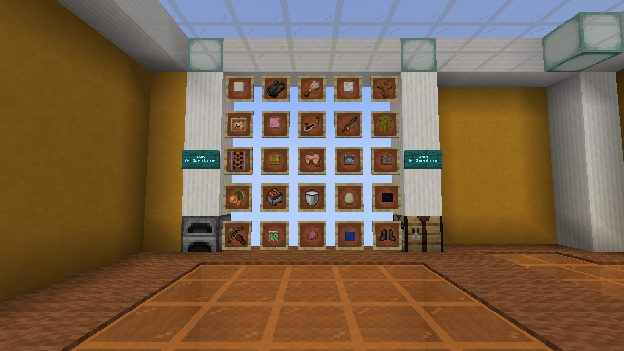 Fetchr 5.2.1: a 5-by-5 item Bingo board in the lobby.
