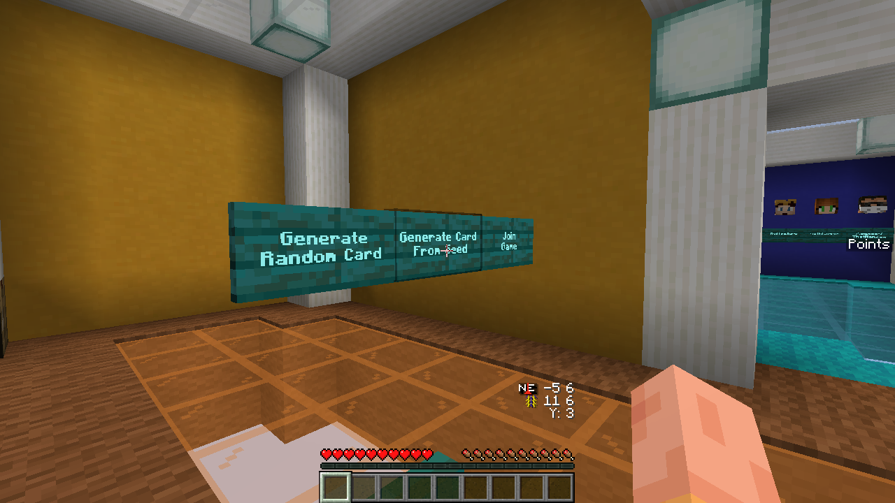 Fetchr lobby signs for Generate Random Card, Generate Card From Seed, and Join Game.