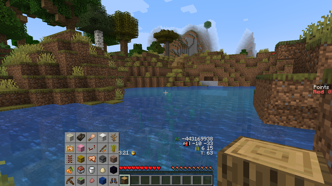 A pond between the forest start and a nearby acacia tree during our Fetchr survival session.