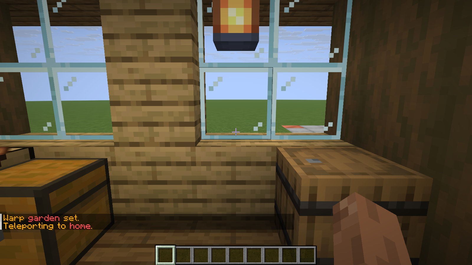 The actual home command returns to the workshop storage.